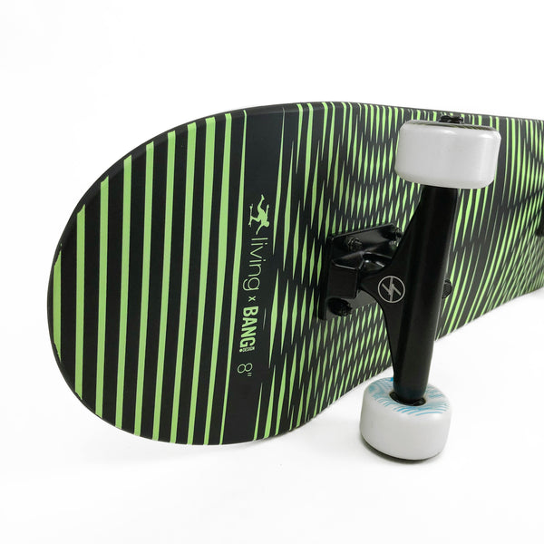 THE KRYPTON COMPLETE. 8” Skateboard Complete by LONGBOARD LIVING X BANG BOARDS