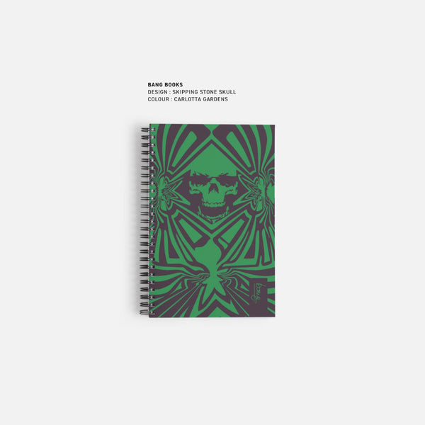 Skipping Stone Skull Bang Notebook  | CARLOTTA GARDENS