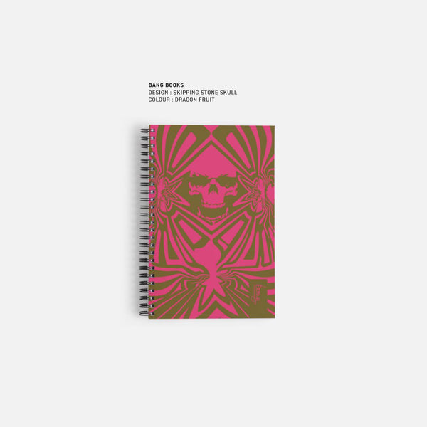 Skipping Stone Skull Bang Notebook  | DRAGON FRUIT