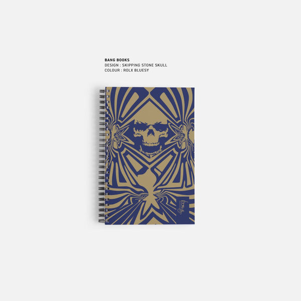 Skipping Stone Skull Bang Notebook  | ROLX BLUESY