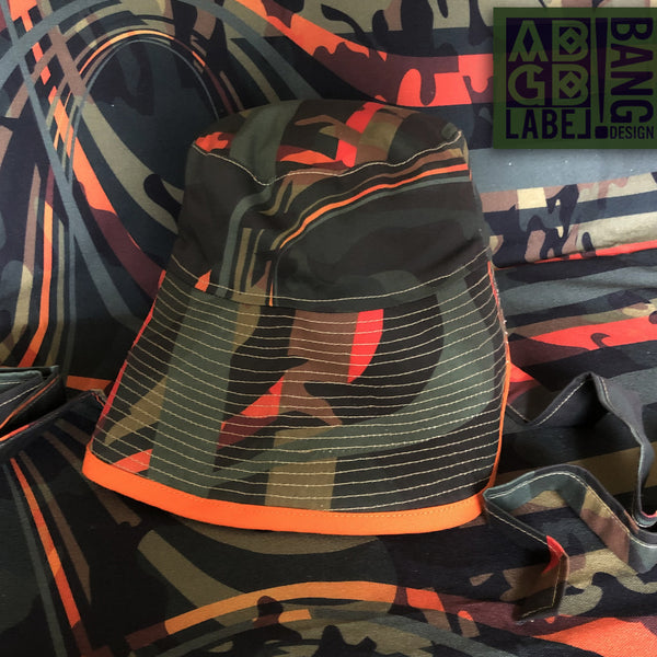 camo sombrero disegual hat