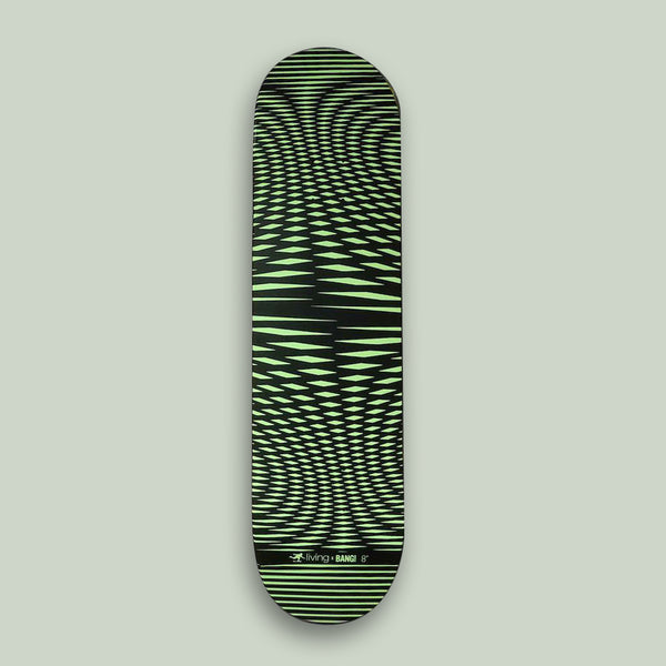 THE KRYPTON DECK. 8” Skateboard Deck by LONGBOARD LIVING X BANG BOARDS