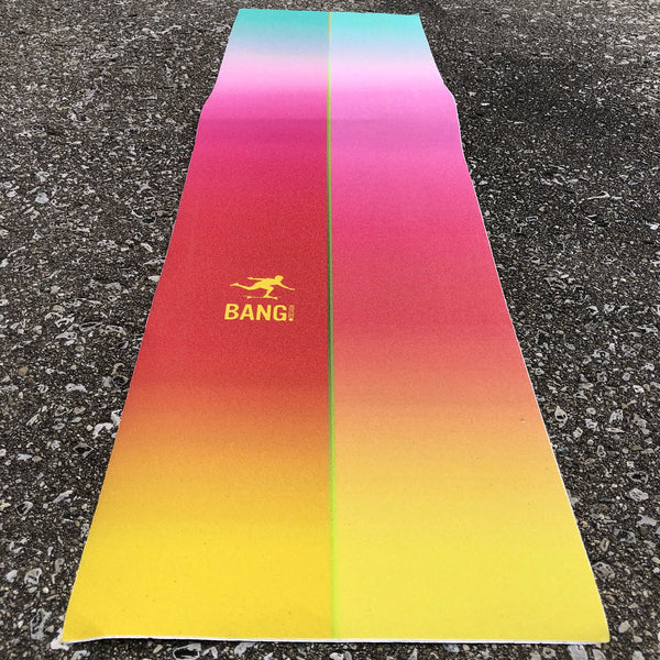 Longboard Living x Bang Design Rainbow Fade Grip Tape Strip