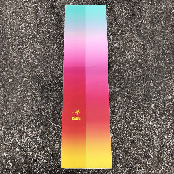 Longboard Living x Bang Design Rainbow Fade Grip Tape Strip