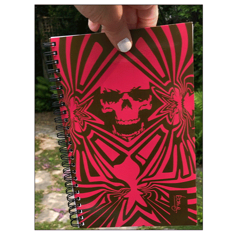 Skipping Stone Skull Bang Notebook  | DRAGON FRUIT